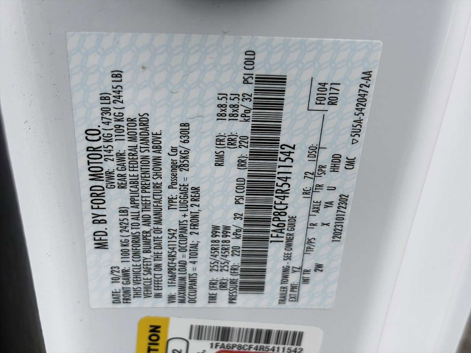 2024 Ford Mustang GT