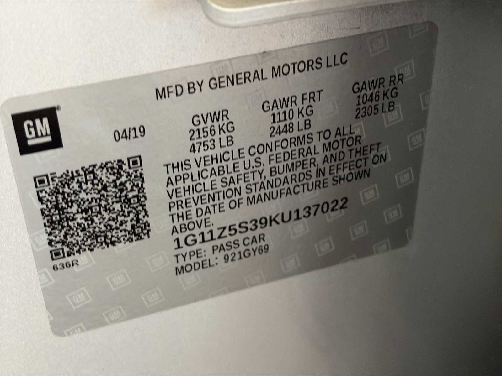 2019 Chevrolet Impala LT