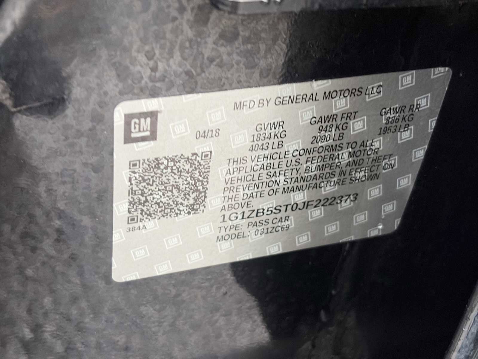 2018 Chevrolet Malibu LS