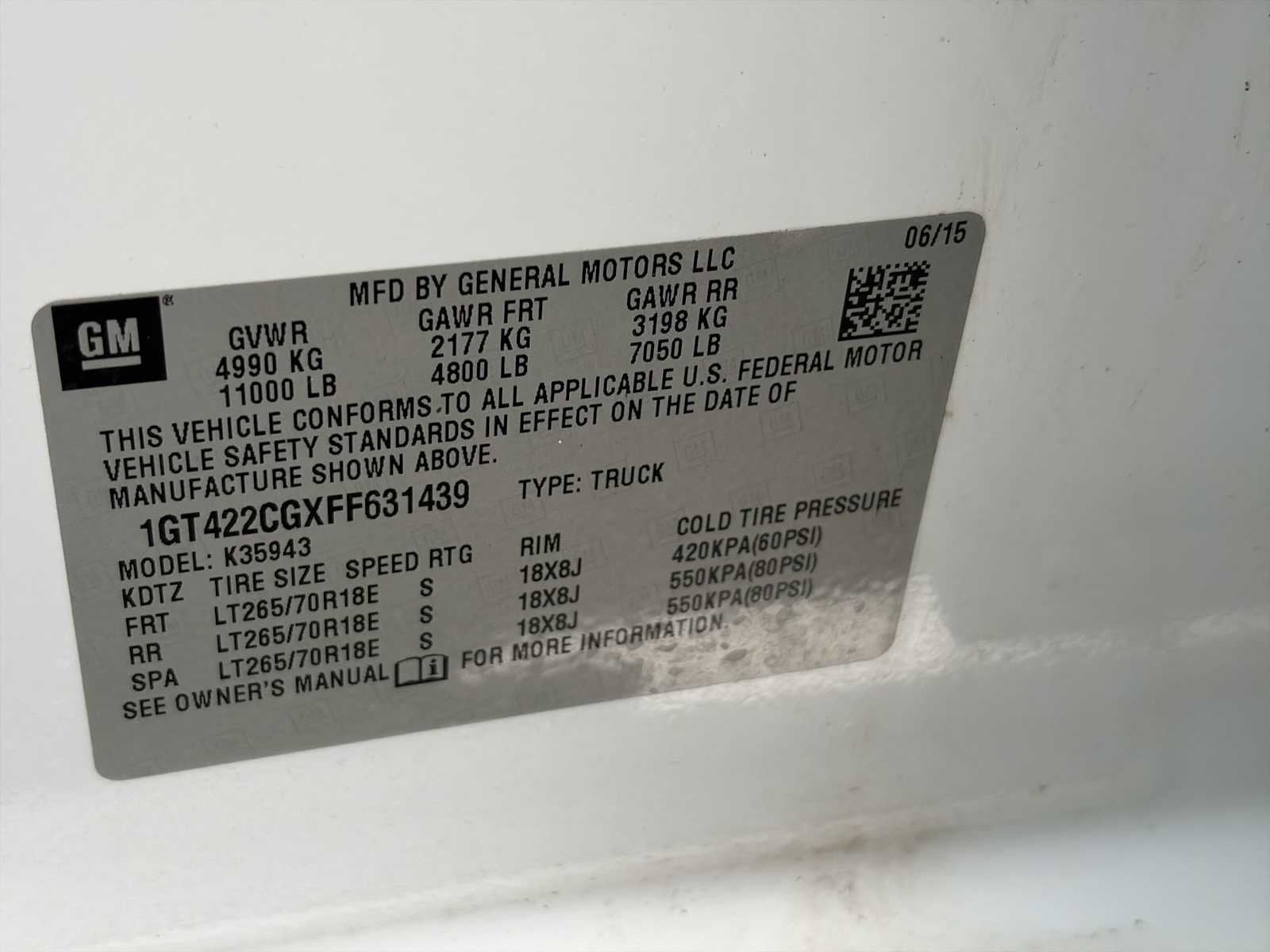 2015 GMC Sierra 3500 HD SLE