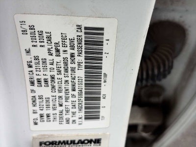 2016 Honda Accord Sedan Sport