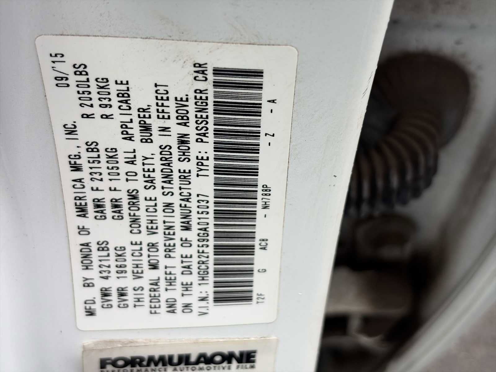 2016 Honda Accord Sedan Sport