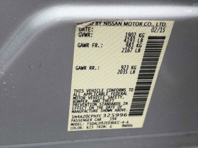 2015 Nissan LEAF SV