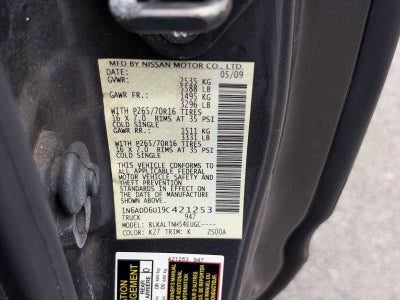 2009 Nissan Frontier SE