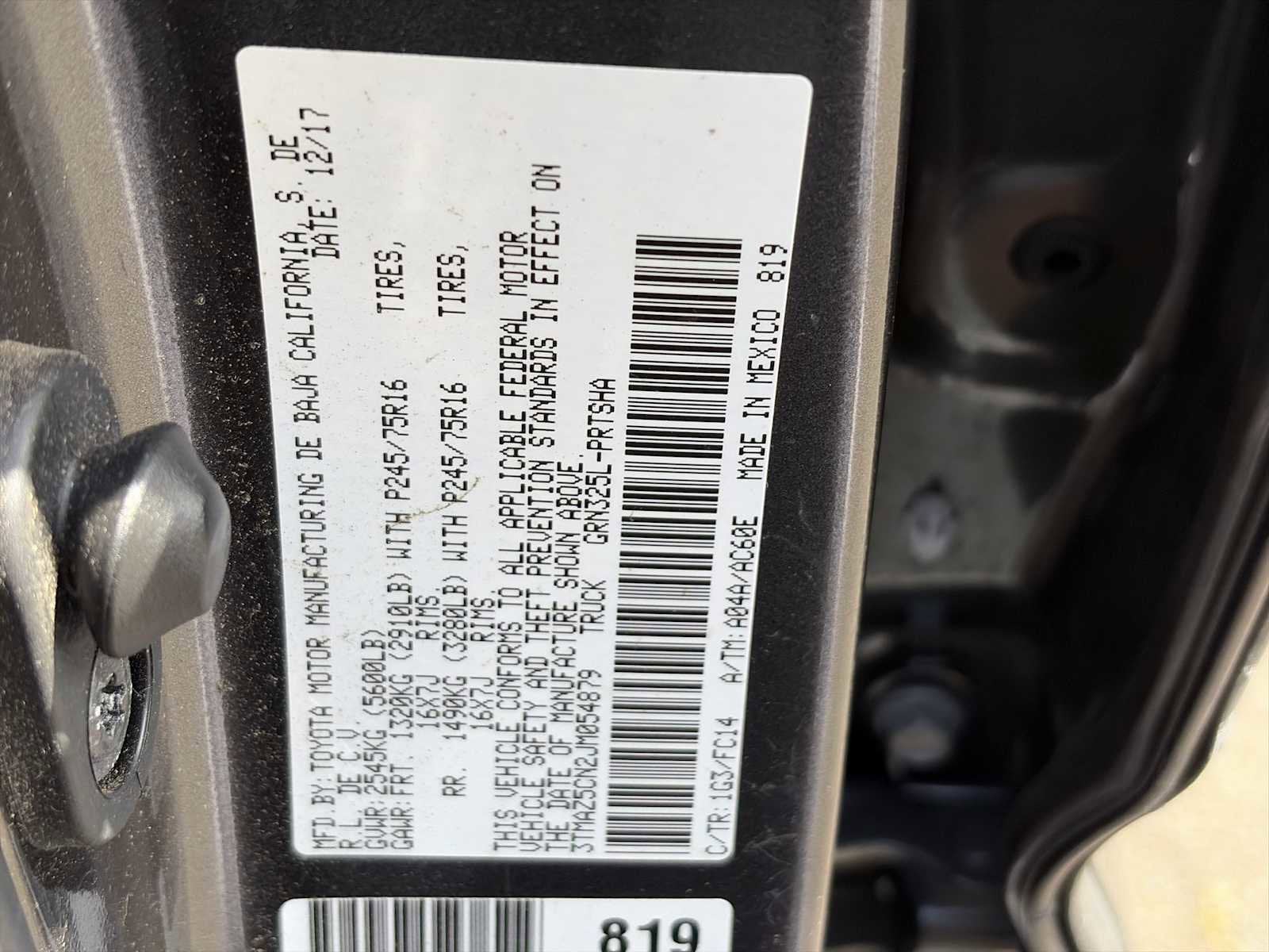 2018 Toyota Tacoma SR5