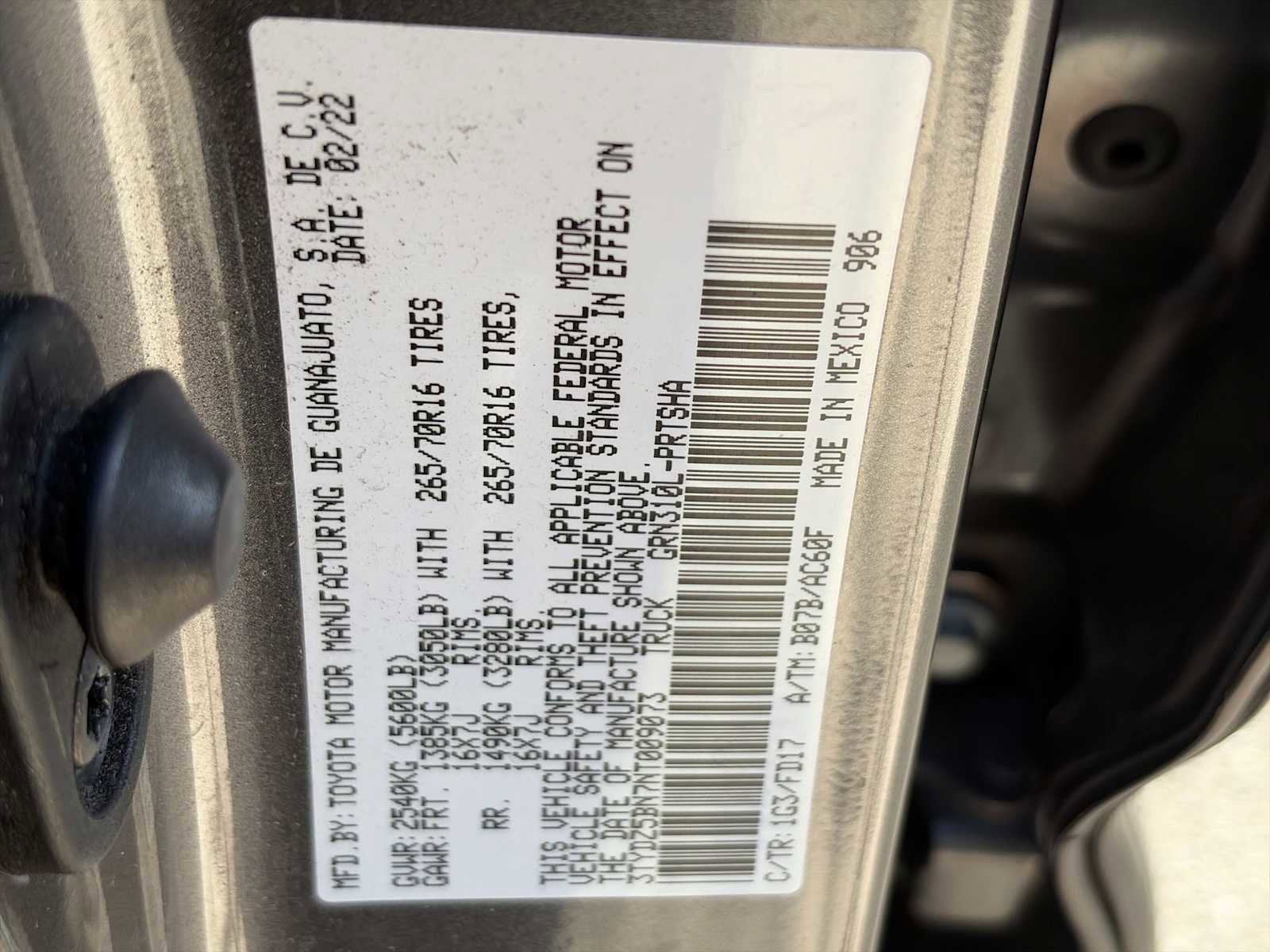 2022 Toyota Tacoma 4WD SR5