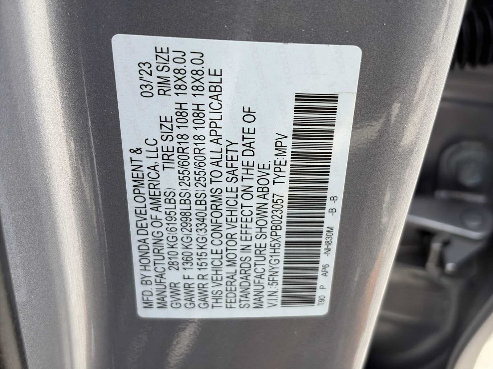 2023 Honda Pilot EX-L 7 Passenger