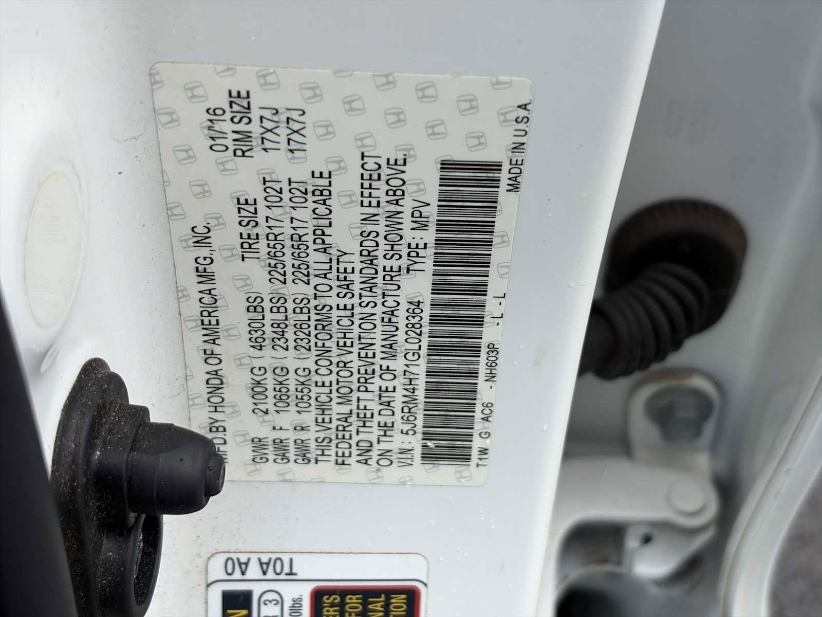 2016 Honda CR-V EX-L