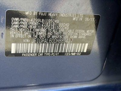 2013 Subaru Impreza Wagon 2.0i Sport Premium