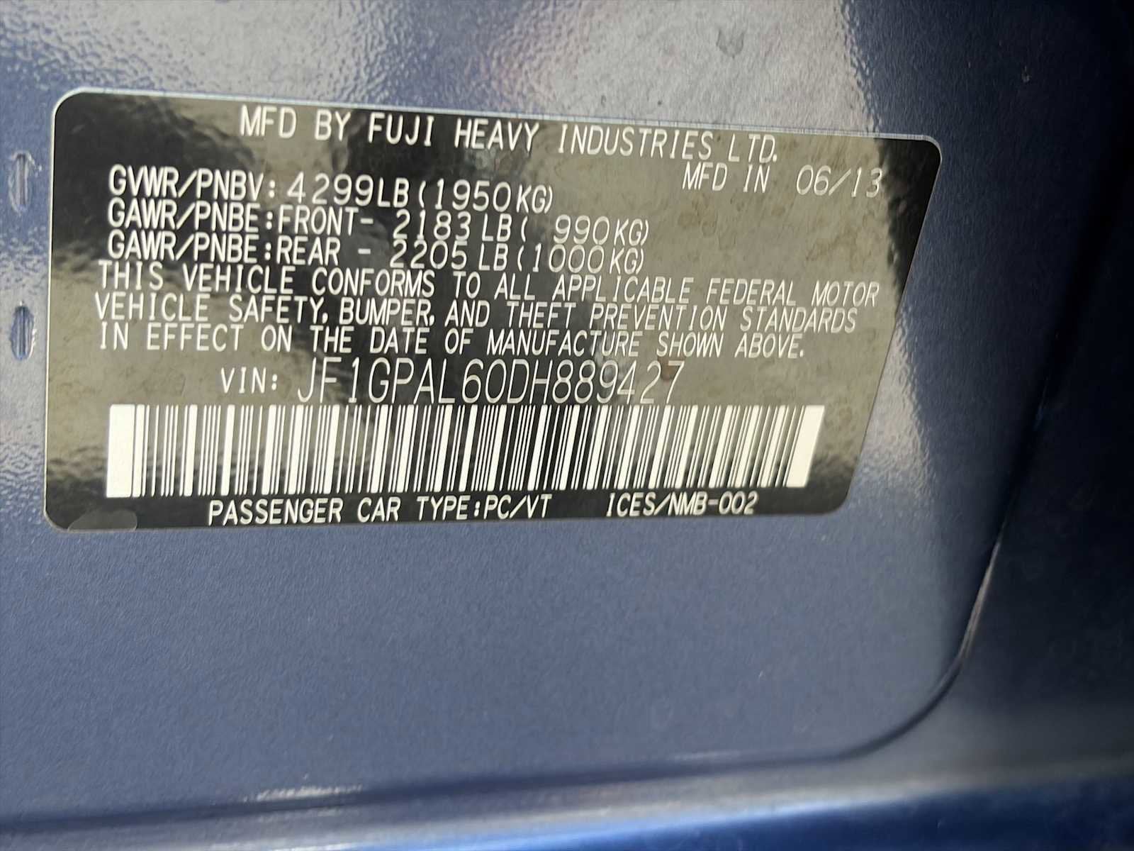 2013 Subaru Impreza Wagon 2.0i Sport Premium