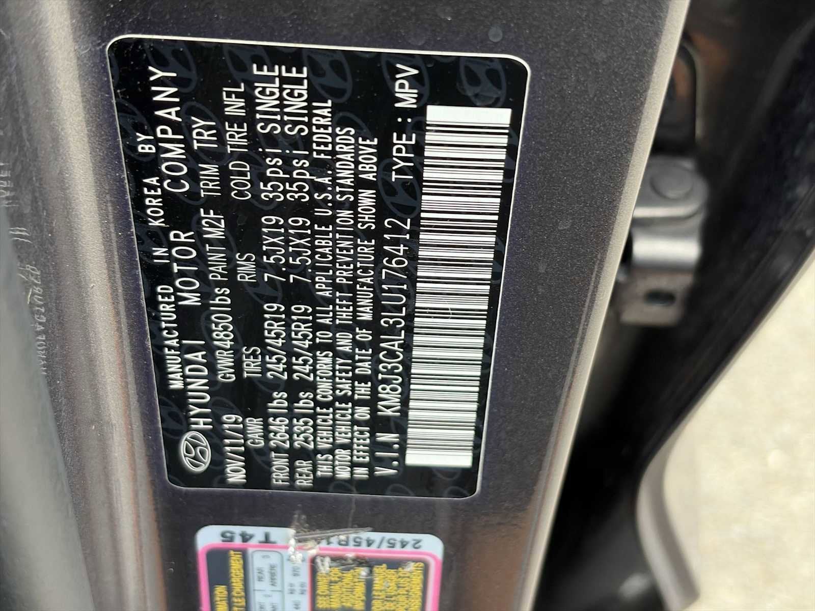 2020 Hyundai Tucson Sport