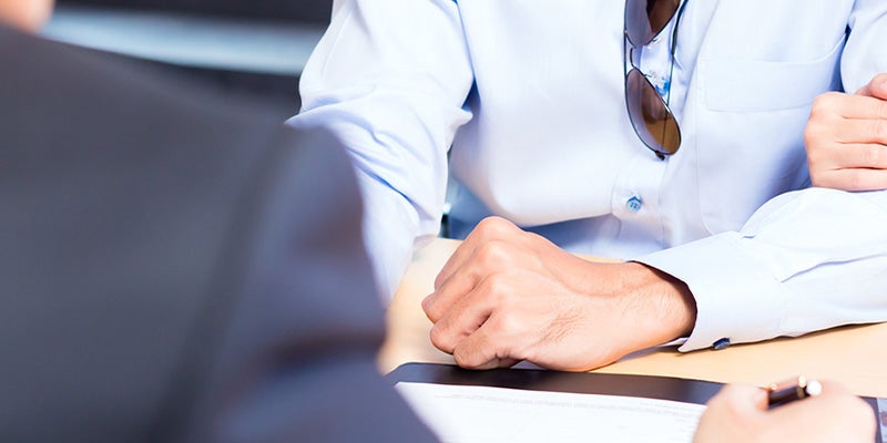 customer applying for financing